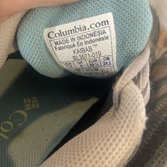 Columbia Kaibab BL3571-019 GrayTeal Techlite Hiking Trail Shoes Women's US 7.5 - Picture 12 of 14